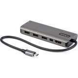 DisplayPort mini - Sort Kabler StarTech USB C-2xUSB C/HDMI/DisplayPort Mini/2xUSB A M-F 0.3m