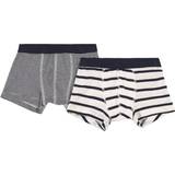 Drenge - Stribede Undertøj Petit Bateau Boy's Striped Organic Cotton Boxer Shorts 2-pack- Variante-1 (A01FR00040)