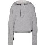 Dame - Slids Sweatere adidas Sportswear Studio Lounge Fleece Hoodie - Medium Grey Heather