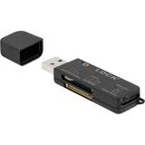 DeLock microSD Hukommelseskortlæser DeLock SuperSpeed USB Card Reader for SD/Micro SD/MS (91757)