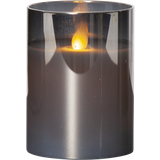 Hvid Brugskunst Star Trading Pillar M-Twinkle LED-lys 10cm
