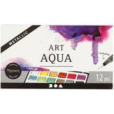Farver Creativ Company Art Aqua Watercolor Paint Metallic 12 Pcs