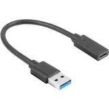3.1 (gen.1) - USB C Kabler Lanberg USB A-USB C M-F 0.2m