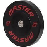 25 kg - Rød Vægtskiver Master Fitness HG Bumpers 50mm 25kg