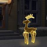 Stål - Udendørsbelysning Julebelysning vidaXL Reindeer Julelampe 89cm
