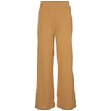 Vero Moda Gul Bukser & Shorts Vero Moda Blossom Rib Knit Pants - Brown /Tan