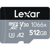 LEXAR 512 GB - microSDXC Hukommelseskort & USB Stik LEXAR Professional microSDXC Class 10 UHS-I U3 V30 A2 1066x 512GB