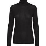 Dame - Polokrave T-shirts & Toppe Vero Moda Carla Turtelneck Blouse - Black