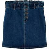 Denimnederdele Børnetøj Name It High Waist Denim Skirt - Blue/Medium Blue Denim (13190855)