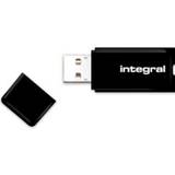 Integral 8 GB Hukommelseskort & USB Stik Integral USB Black 8GB