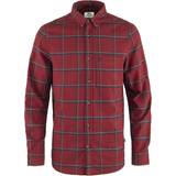Rød Overdele Fjällräven Övik Comfort Flannel Shirt - Red Oak/Navy