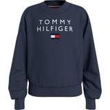 6-9M Hoodies Børnetøj Tommy Hilfiger Pleated Sleeves Sweatshirt - Twilight Navy (KG0KG06159)