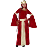 Middelalderen Dragter & Tøj Th3 Party Medieval Lady Costume for Children Red