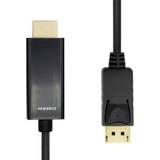 HDMI DisplayPort - Kabeladaptere - Skærmet Kabler ProXtend DisplayPort 1.2 - HDMI 2.0 5m