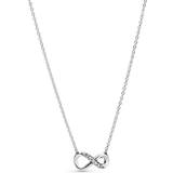 Pandora Dame Halskæder Pandora Sparkling Infinity Collier Necklace - Silver/Transparent