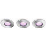 LED-belysning - Sølv Spotlights Philips Hue Xamento Spotlight 3stk