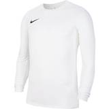 Genanvendt materiale - Hvid Overdele Nike Park VII Long Sleeve Jersey Men - White/Black