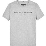 Tommy Hilfiger Piger Børnetøj Tommy Hilfiger Essential Organic Cotton Logo T-shirt - Light Grey Heather (KS0KS00210-P01)