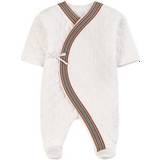 Burberry Bodyer Burberry Icon Stripe Quilted Footed Baby Body - White