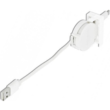 DeLock Flad - USB-kabel Kabler DeLock Retractable USB A-Lightning 0.5m