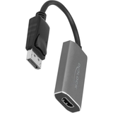 HDMI aktiv - Kabeladaptere - Rund Kabler DeLock DisplayPort 1.4 - HDMI/USB C Adapter M-F 0.2m