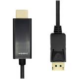 HDMI - HDMI DisplayPort - Kabeladaptere - Sort Kabler ProXtend DisplayPort - HDMI 3m