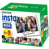 62 x 99 mm (Instax Wide) Analoge kameraer Fujifilm Instax Wide Instant Film 50 Shots