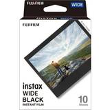 62 x 99 mm (Instax Wide) Analoge kameraer Fujifilm Instax Wide Black 10 Sheets