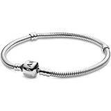 Pandora Pendant Necklaces Smykker Pandora Moments Snake Link Bracelet - Silver