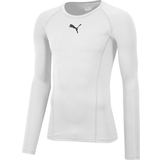 Puma Elastan/Lycra/Spandex Undertøj Puma Liga Long Sleeve Baselayer Men - White
