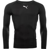 Puma Elastan/Lycra/Spandex Tøj Puma Liga Long Sleeve Baselayer Men - Black