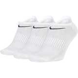 Nike Hvid Undertøj Nike Everyday Lightweight Training No-Show Socks 3-pack Men - White/Black
