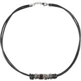 Fossil Rondell Necklace - Silver/Black/Brown