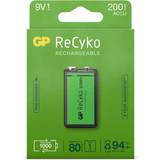 GP Batteries Batterier - Genopladelige standardbatterier Batterier & Opladere GP Batteries ReCyko 9V 200mAh Rechargeable Battery