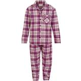 Pink - Ternede Børnetøj Minymo Check Pajamas - Violet Ice (131666-6706)
