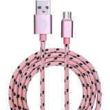 Pink - USB A-USB Micro-B - USB-kabel Kabler Garbot USB A-Micro USB B 1m