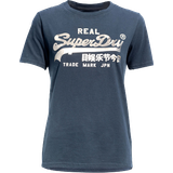 Superdry Dame T-shirts & Toppe Superdry Vintage Logo Boho Sparkle T-shirt - Eclipse Navy