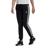 Adidas Women Sportswear Essentials Jersey 3-Stripes Joggers - Black/White »
