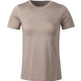 48 - Brun - Rund hals Overdele Endurance Maje Melange Short Sleeve T-shirt Women's - Pink