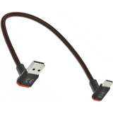 2.0 - Guld Kabler DeLock Angles USB A-USB C 0.2m