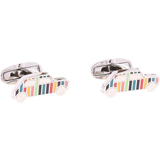 Manchetknapper Paul Smith Men's Artist Stripe Mini Car Cufflinks - Silver/Multicolour