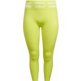 Gul - M - Nylon Bukser & Shorts adidas Training Aeroknit 7/8 High-Rise Tights Women - Acid Yellow