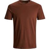 Jack & Jones Herre T-shirts Jack & Jones Cotton T-shirt - Brown/Chocolate Fondant