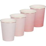 Tallerkener, Glas & Bestik Ginger Ray Paper Cups Ombre Pink 8-pack