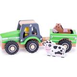 New Classic Toys Legetøjsbil New Classic Toys Tractor with Trailer & Animals
