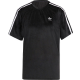 Dame - Fløjl T-shirts & Toppe adidas Adicolor Classics Corded Velour Loose T-shirt - Black