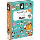 Janod Legetøj Janod Magnetic jigsaw The world of fairy tales Magnetibook 3-8 years old