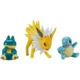 Pokémon Legetøj Pokémon Jolteon, Squirtle og Munchlax Figurer