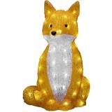 Dæmpbare - Plast Julebelysning Konstsmide Acrylic Sitting Fox Julelampe 40cm