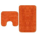 Orange Bademåtter vidaXL 133235 2-pack Orange 63x93cm